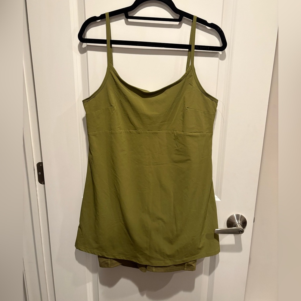 Fabletics Laura Active Dress in Faded Olive